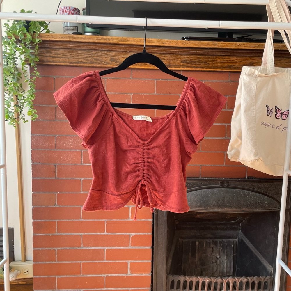 Kohl’s crop top, rust size M